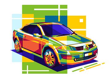 Renault Megane gezinsauto in WPAP van Lintang Wicaksono