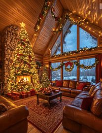 Cozy Christmas Living Room with Festive Cheer ?✨
