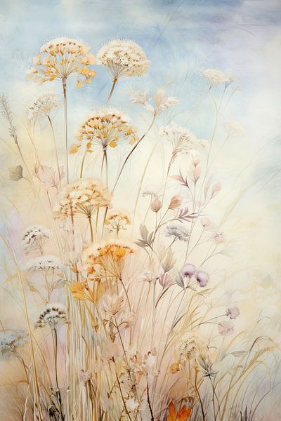 Flower painting by Wonderful Art