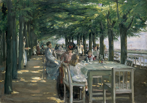 La terrasse du restaurant Jacob, Max Liebermann