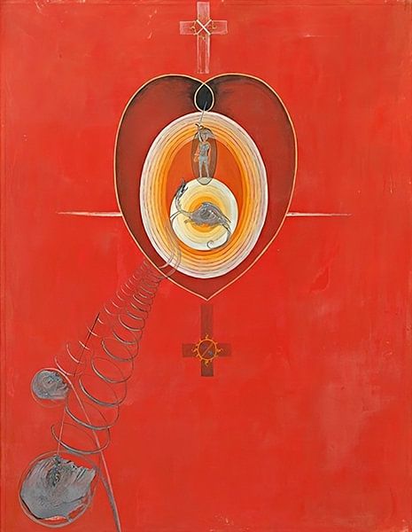 Hilma af Klint - Die Taube Nr. 08 Gruppe IXUW Nr. 32 , Hohe Auflösung von Vivanne