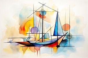Voilier abstrait