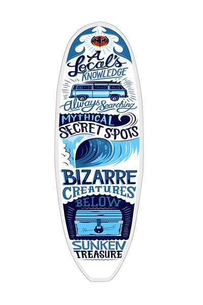 Ocean Blue Surfing by Art Kingdom