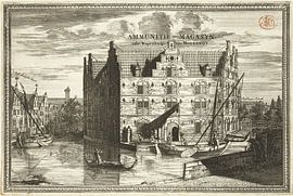 Coenraet Decker, Vue de l'Armamentarium de Delft, 1678 sur Atelier Liesjes