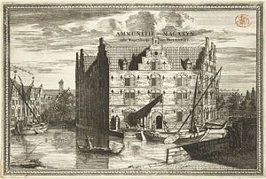Coenraet Decker, Blick auf das Armamentarium in Delft, 1678