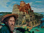 Tower Of Babel and Pieter Bruegel Painting by Paul Meijering thumbnail