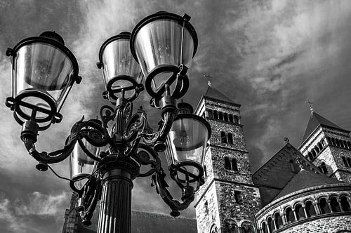 Lantarenpaal op het Vrijthof.