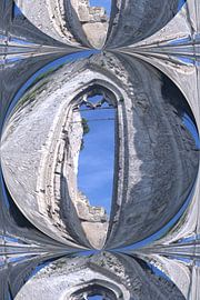 Church window in Ablain-St Nazaire by George van der Vliet
