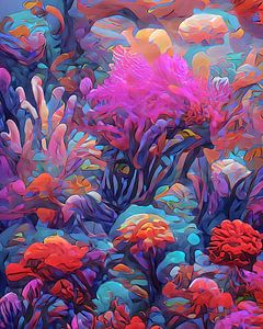 Koralle in der digitalen Kunst von Bert Nijholt