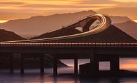 Die Atlantikstraße vor Sonnenaufgang, Norwegen von Henk Meijer Photography Miniaturansicht
