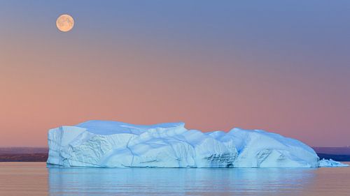 Zonsondergang Hall Bredning, Scoresbysund, Groenland