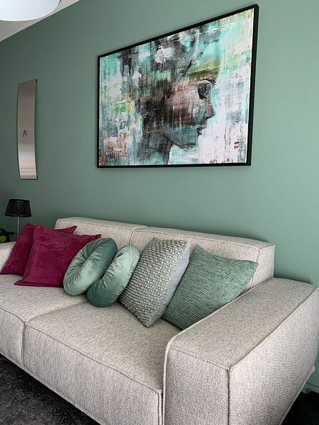 Klantfoto: Angie green van Atelier Paint-Ing, op canvas