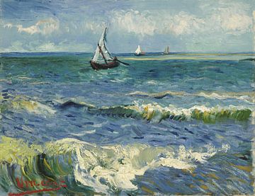 Vincent van Gogh. Zeegezicht bij Les Saintes-Maries-de-la-Mer, 1888