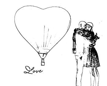 Geliefden tekening schets