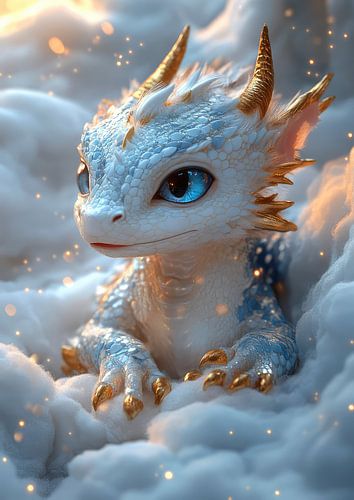 Het schattige babydraakje