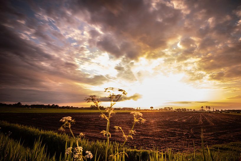 Markelo, Sunset, clouds. by Frank Slaghuis