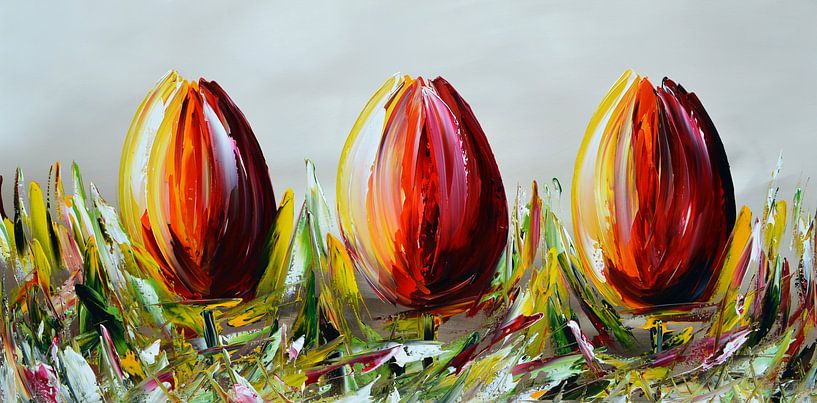 Tulips by Gena Theheartofart
