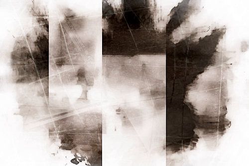 Surrealistische winter in aardse kleuren