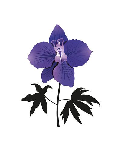 Abstracte ridderspoor