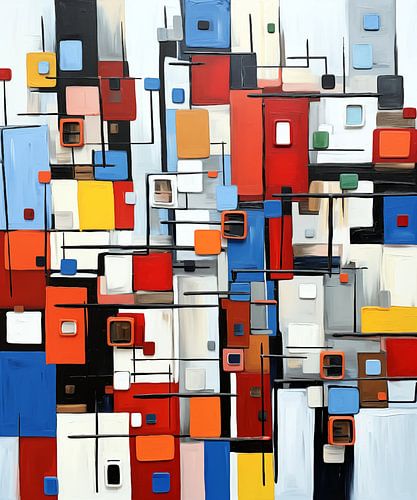 Mondrian Style Abstract