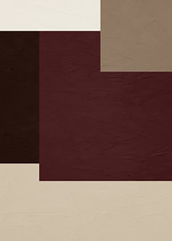 Minimalist abstract art featuring geometric shapes in earth tones by Online Arts
