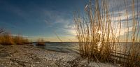 Zonsondergang bij het strand