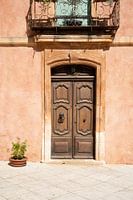 Wooden Door in Roussillon - Southern France Photography