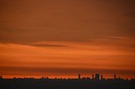 Prachtige Zonsondergang boven Den Haag en Delft van Marcel van Duinen thumbnail