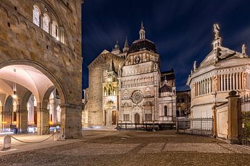 BERGAMO Palazzo della Ragione & Santa Maria Maggiore by Melanie Viola