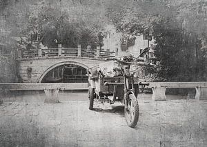 Scooter en Chine noir et blanc