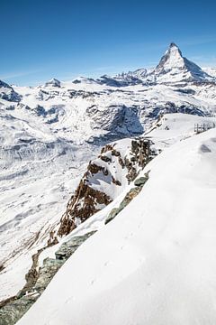 Alpenpanorama met Matterhorn (locatie: Gornergrat) van t.ART