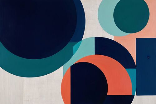 Kleurrijke geometrische abstractie