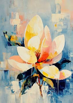Abstrakte Magnolienblüte von Niklas Maximilian