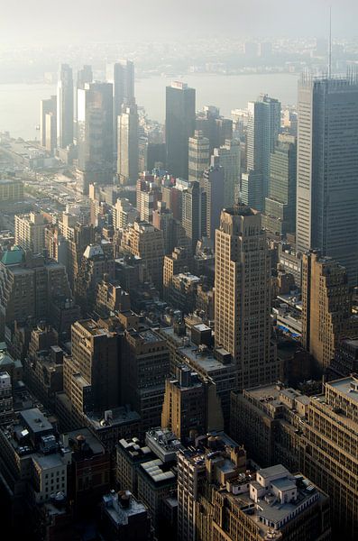 New York, vue de Manhattan depuis le Top of the Rock par Peter Hofwegen