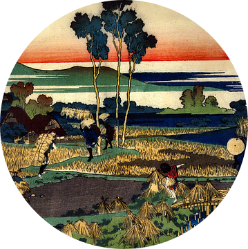 Uit de gedichten van honderd door Katsushika Hokusai.