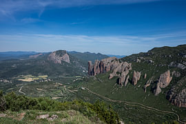 Panorama über die Mallos de Riglos von Peter Bartelings