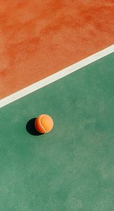 Bereit für ein Tennisspiel