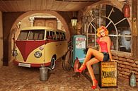 Pin Up Girl in nostalgische workshop van Monika Jüngling thumbnail