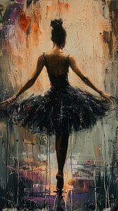 Goldglühende Ballerina