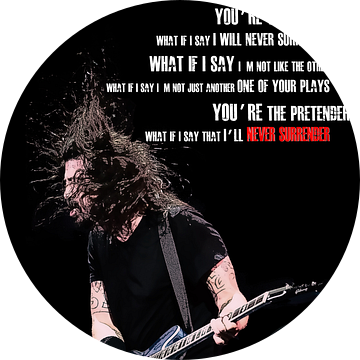 Dave Grohl , Foo Fighters, The Pretender van Rene Ladenius Digital Art