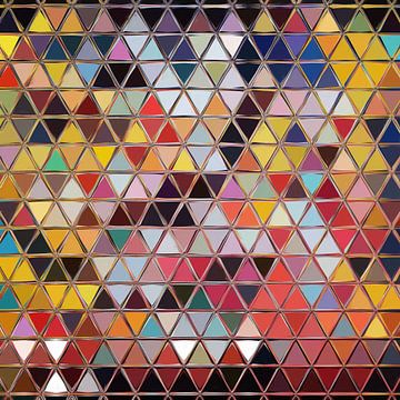 Abstract driehoeken van Maurice Dawson