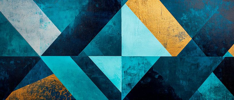 Harmonie géométrique - ivresse des couleurs par Poster Art Shop