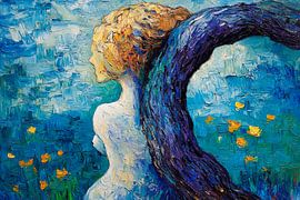 spiritual painting with trees