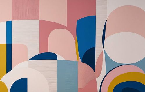 Geometrische abstracte kunst op canvas