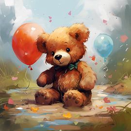 Festlicher Teddybär von TheXclusive Art