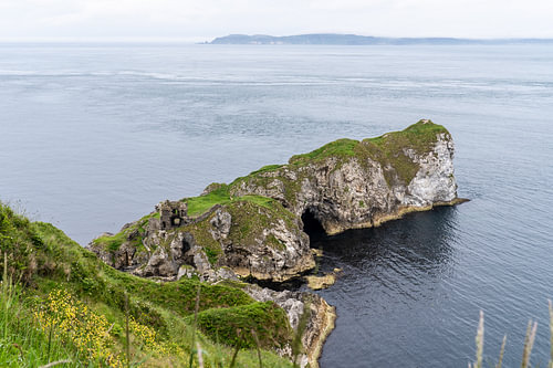 Rock with castle ruins