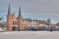 Waterpoort in Wintertijd