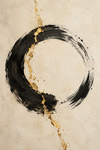 Golden Enso – Strength in the Break x Impasto