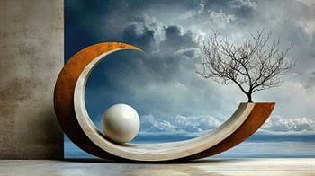 Zwevende harmonie in kosmisch evenwicht