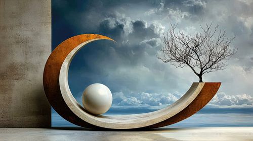 Zwevende harmonie in kosmisch evenwicht